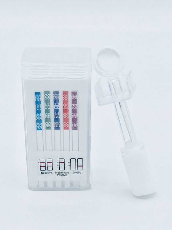Saliva screening test for 5 drugs - NarcoCheck